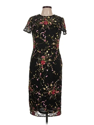 Pre-owned David Meister Cocktail Dress In Black