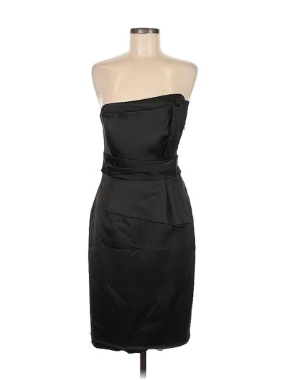 Pre-owned David Meister Cocktail Dress In Black