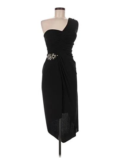 Pre-owned David Meister Cocktail Dress In Black