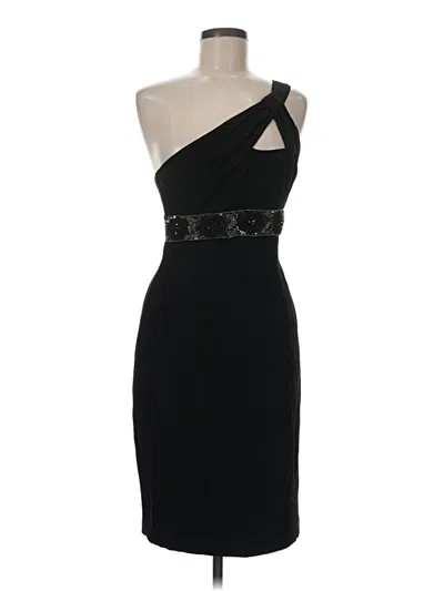 Pre-owned David Meister Cocktail Dress In Black
