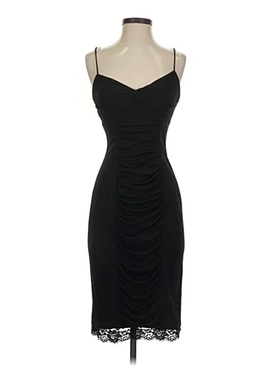 Pre-owned David Meister Cocktail Dress In Black