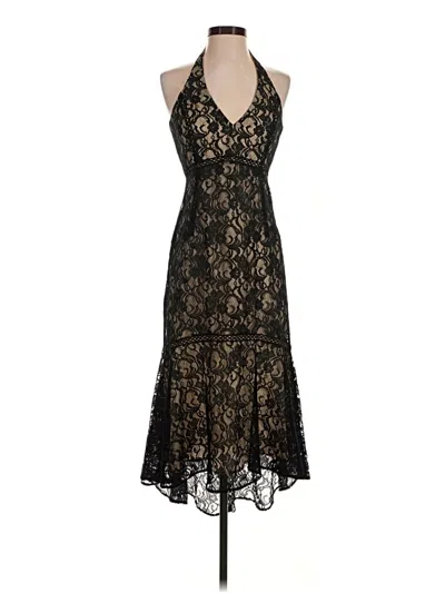 Pre-owned David Meister Cocktail Dress In Black