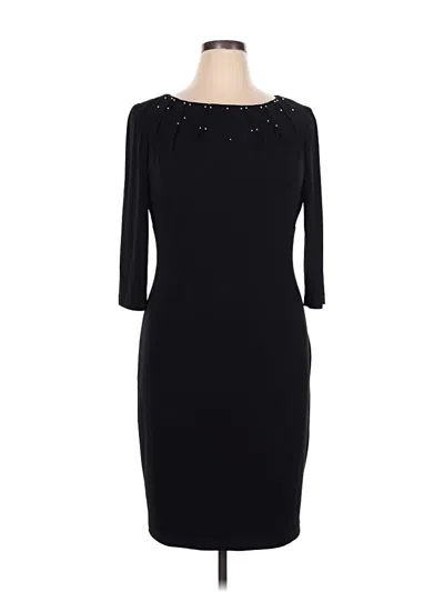 Pre-owned David Meister Cocktail Dress In Black
