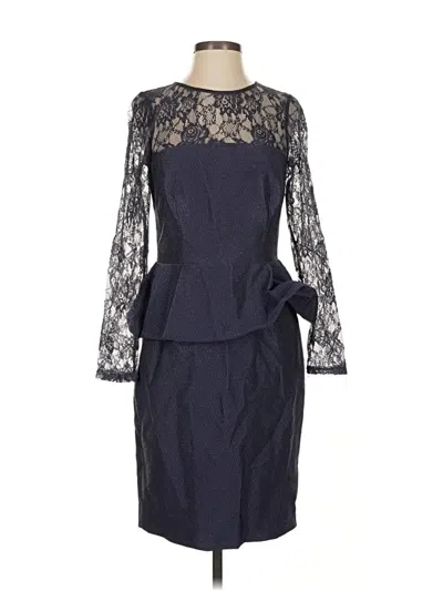 Pre-owned David Meister Cocktail Dress In Blue