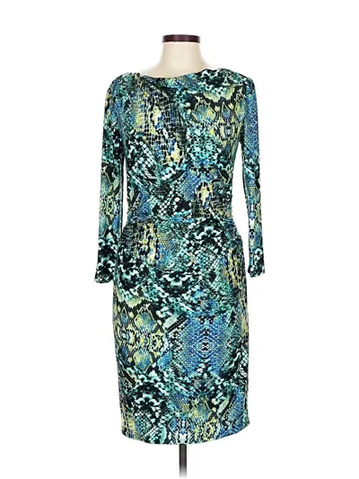 Pre-owned David Meister Cocktail Dress In Blue