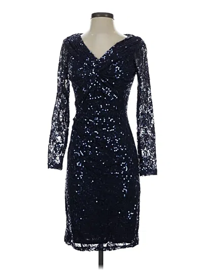 Pre-owned David Meister Cocktail Dress In Blue