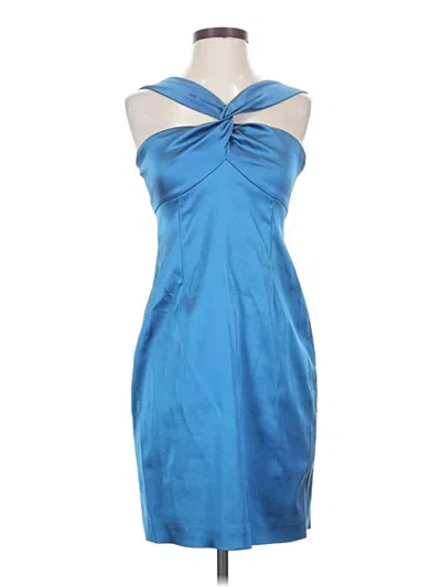 Pre-owned David Meister Cocktail Dress In Blue
