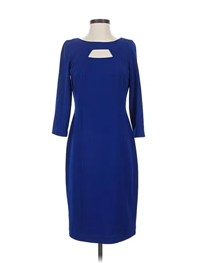 Pre-owned David Meister Cocktail Dress In Blue