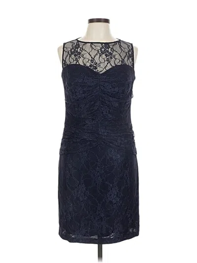 Pre-owned David Meister Cocktail Dress In Blue