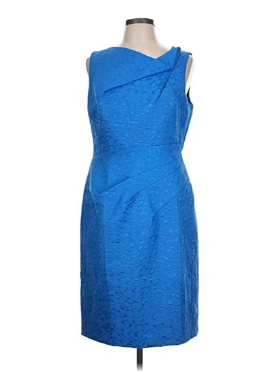 Pre-owned David Meister Cocktail Dress In Blue