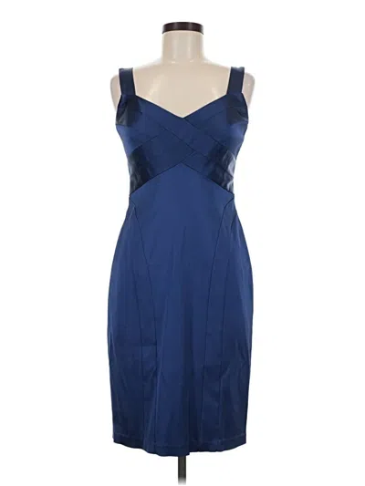 Pre-owned David Meister Cocktail Dress In Blue