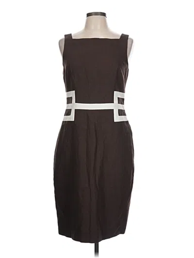 Pre-owned David Meister Cocktail Dress In Brown