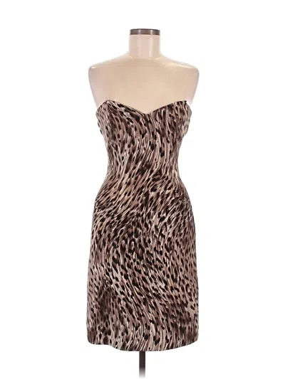 Pre-owned David Meister Cocktail Dress In Brown