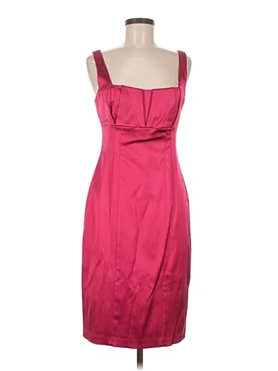 Pre-owned David Meister Cocktail Dress In Burgundy