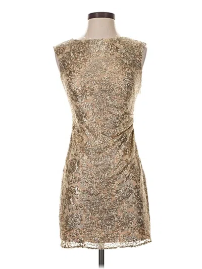Pre-owned David Meister Cocktail Dress In Gold