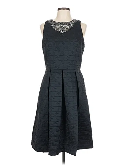 Pre-owned David Meister Cocktail Dress In Gray