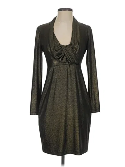 Pre-owned David Meister Cocktail Dress In Gray
