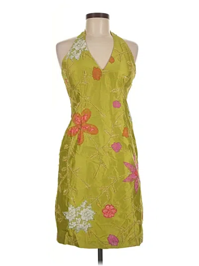 Pre-owned David Meister Cocktail Dress In Green