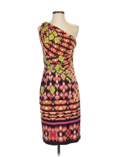 Pre-owned David Meister Cocktail Dress In Orange