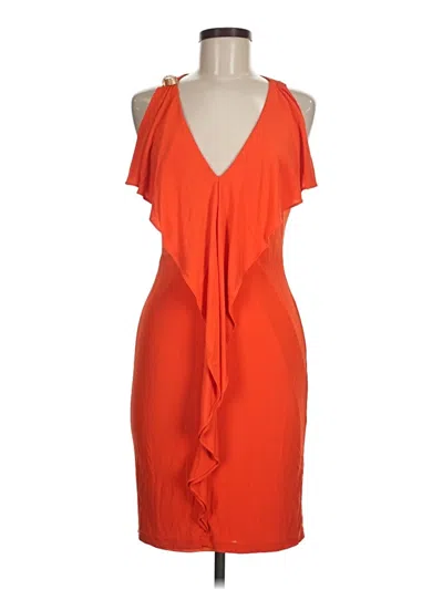 Pre-owned David Meister Cocktail Dress In Orange