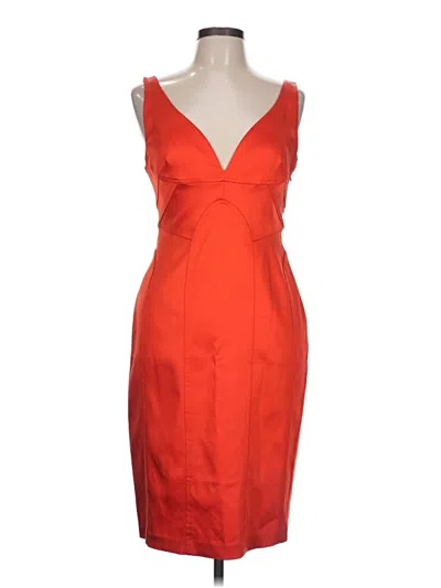 Pre-owned David Meister Cocktail Dress In Orange