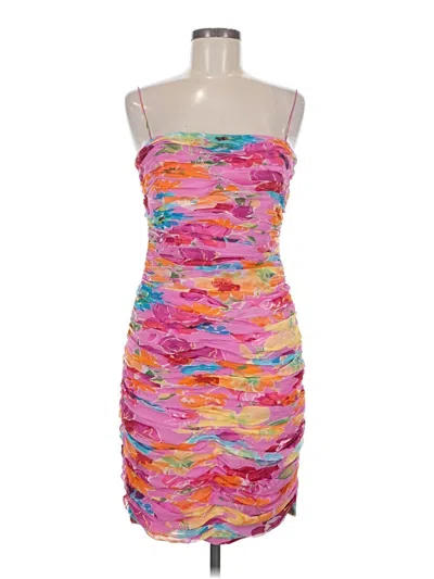 Pre-owned David Meister Cocktail Dress In Pink