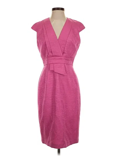 Pre-owned David Meister Cocktail Dress In Pink