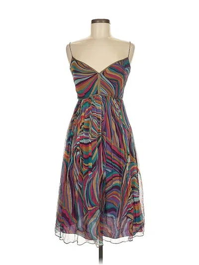 Pre-owned David Meister Cocktail Dress In Purple