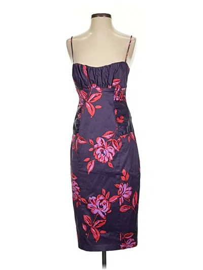 Pre-owned David Meister Cocktail Dress In Purple