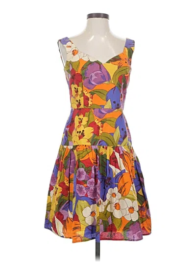 Pre-owned David Meister Cocktail Dress In Purple