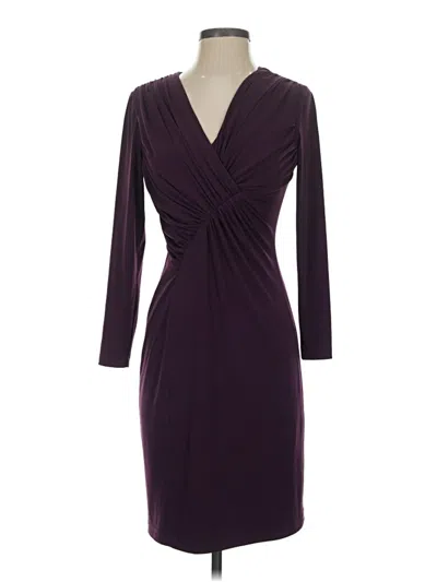 Pre-owned David Meister Cocktail Dress In Purple