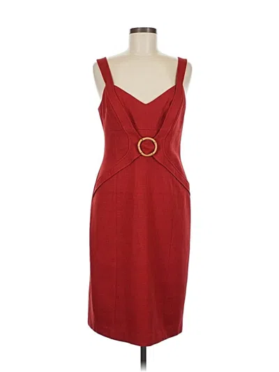 Pre-owned David Meister Cocktail Dress In Red