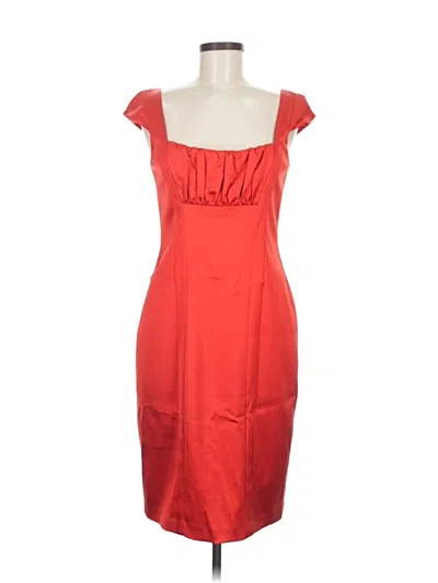 Pre-owned David Meister Cocktail Dress In Red