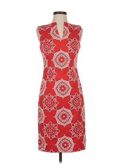 Pre-owned David Meister Cocktail Dress In Red