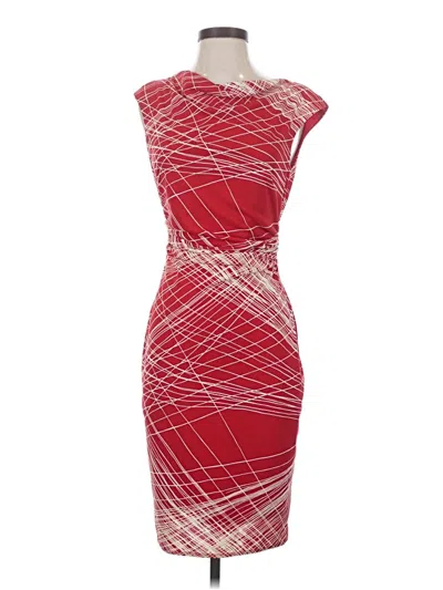 Pre-owned David Meister Cocktail Dress In Red