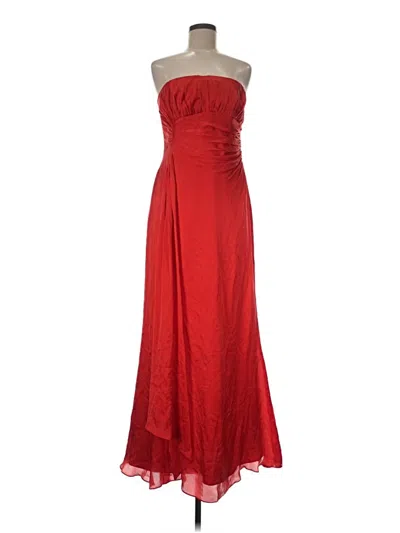 Pre-owned David Meister Cocktail Dress In Red