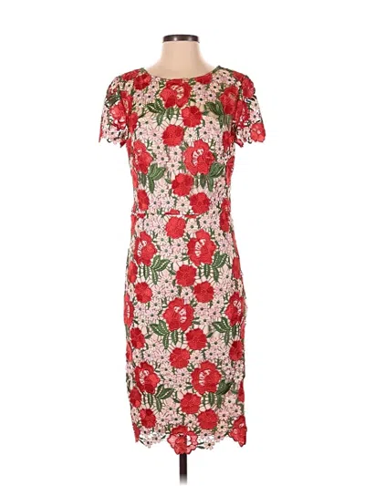 Pre-owned David Meister Cocktail Dress In Red