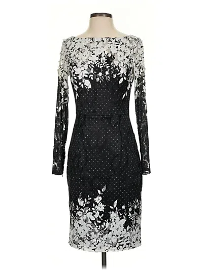 Pre-owned David Meister Cocktail Dress In Silver