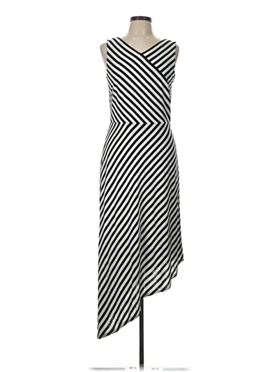 Pre-owned David Meister Cocktail Dress In Silver
