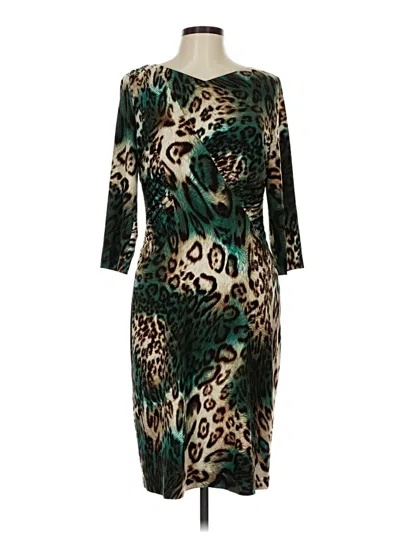 Pre-owned David Meister Cocktail Dress In Teal