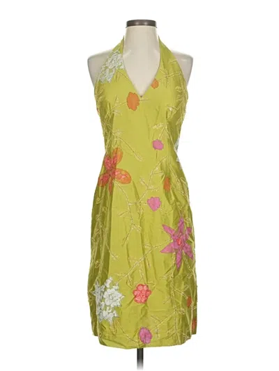 Pre-owned David Meister Cocktail Dress In Yellow