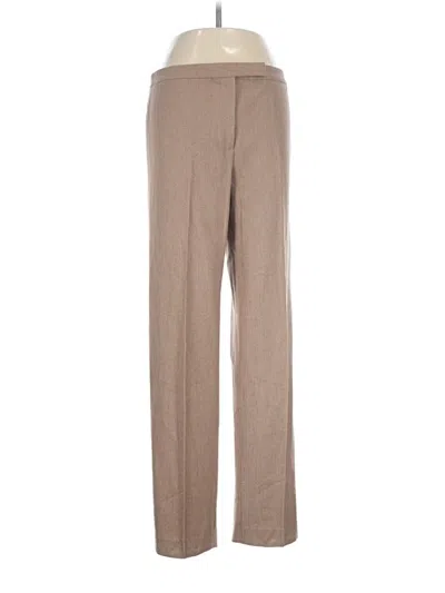 Pre-owned David Meister Dress Pants In Tan