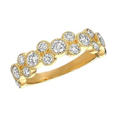 Pre-owned David Morris 1.25 Carat Natural Diamond Ring G Si 14 Karat Yellow Gold