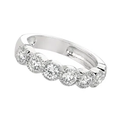 Pre-owned David Morris 1.40 Carat Natural Diamond Ring G Si 14 Karat White Gold