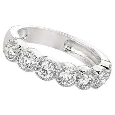 Pre-owned David Morris 1.40 Carat Natural Diamond Ring G Si 14 Karat White Gold