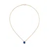 David Morris 18k Rose Gold Fortuna Agate And Diamond Necklace In Gold