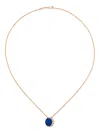David Morris 18k Rose Gold Fortuna Diamond And Agate Necklace In Gold