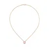 David Morris 18k Rose Gold Opal And Diamond Necklace In Gold