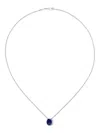 David Morris 18k White Gold Fortuna Agate Necklace In Metallic