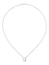 David Morris 18k White Gold Fortuna Mother-of-pearl Necklace In Metallic